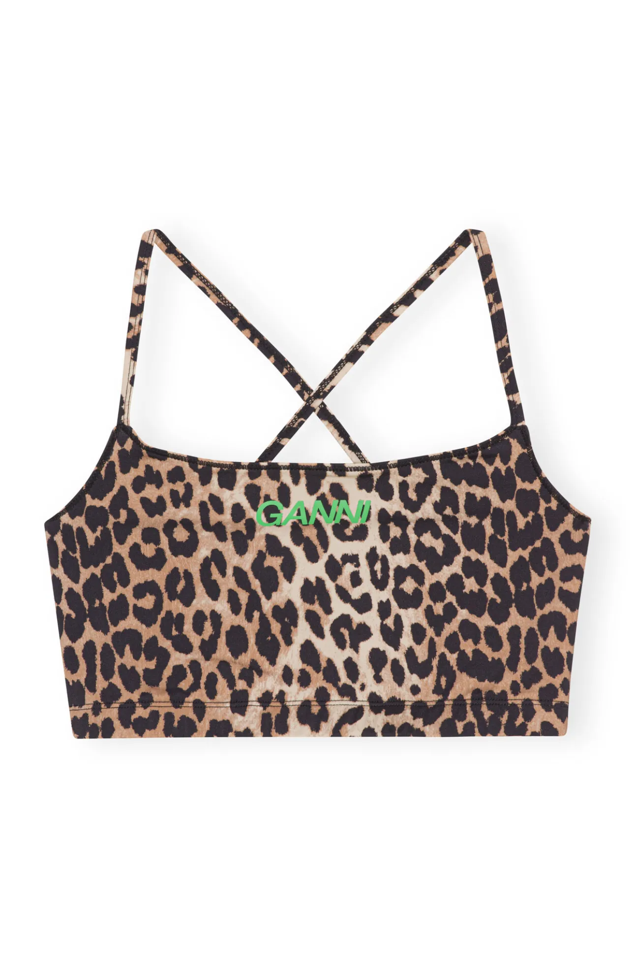 Fashion GANNI Active-Tragertop Leopard