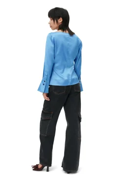 Discount GANNI Angi-Jeans Washed Black/Black