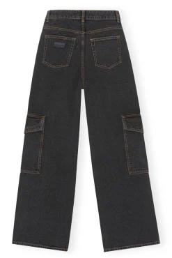 Discount GANNI Angi-Jeans Washed Black/Black