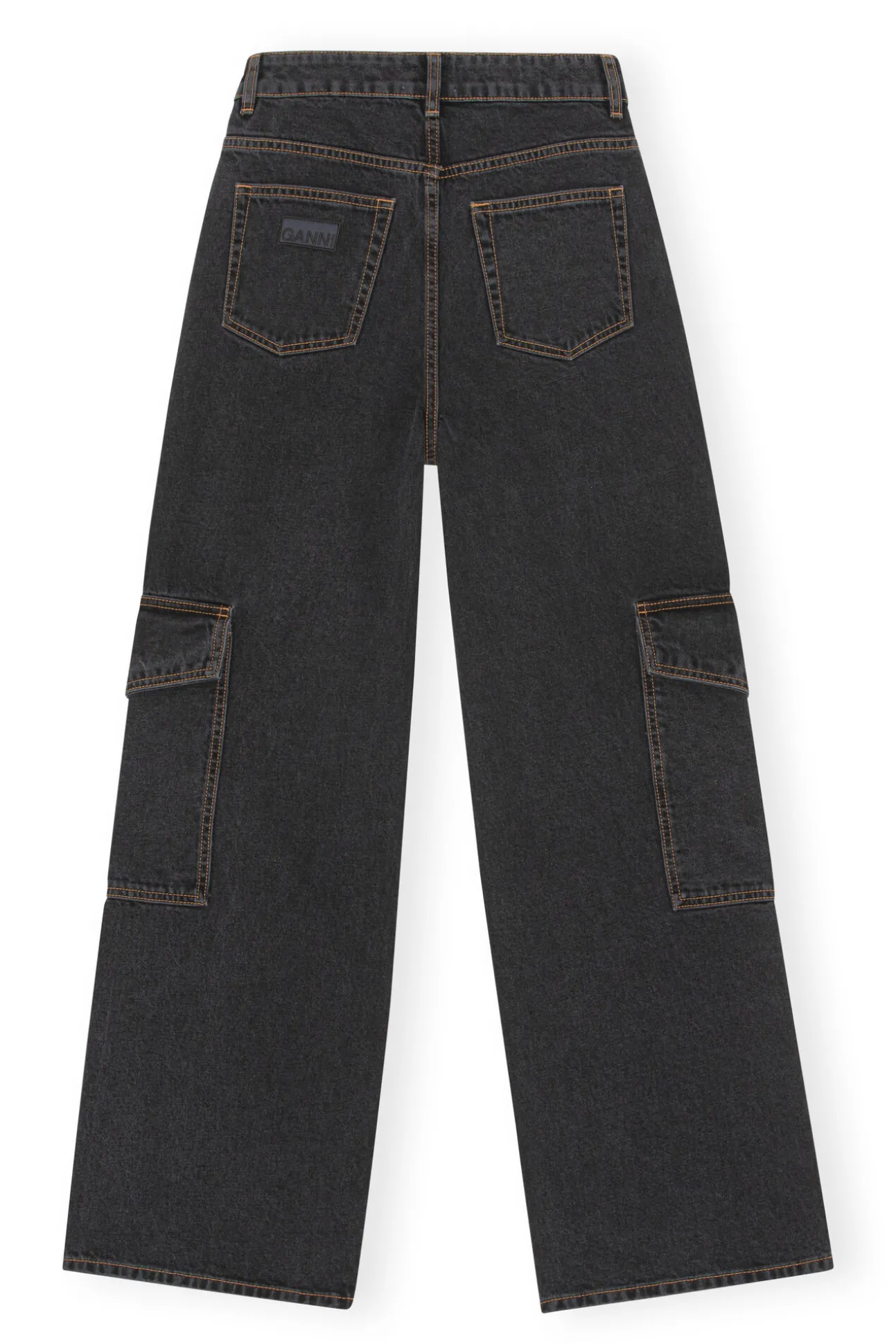 Discount GANNI Angi-Jeans Washed Black/Black