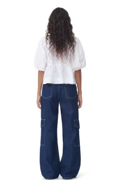 Sale GANNI Angi-Jeans Aus Gewaschenem Denim Rinse