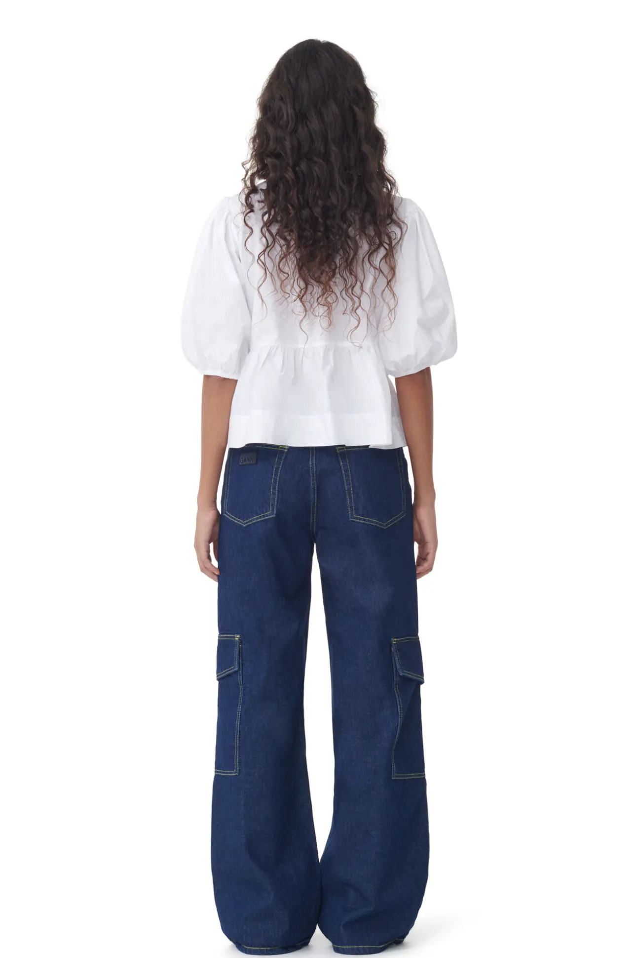 Sale GANNI Angi-Jeans Aus Gewaschenem Denim Rinse