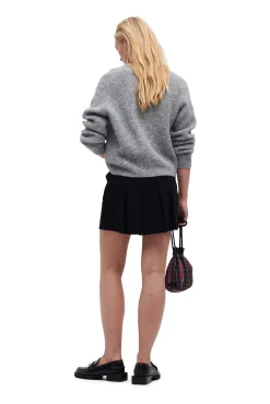 Cheap GANNI Anzug-Minirock Aus Recyceltem Polyester Black