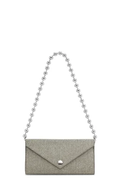 Fashion GANNI Banner-Envelope-Portemonnaie Mit Kette Gold