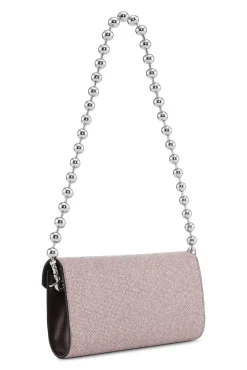 Store GANNI Banner-Envelope-Portemonnaie Mit Kette Light Lilac