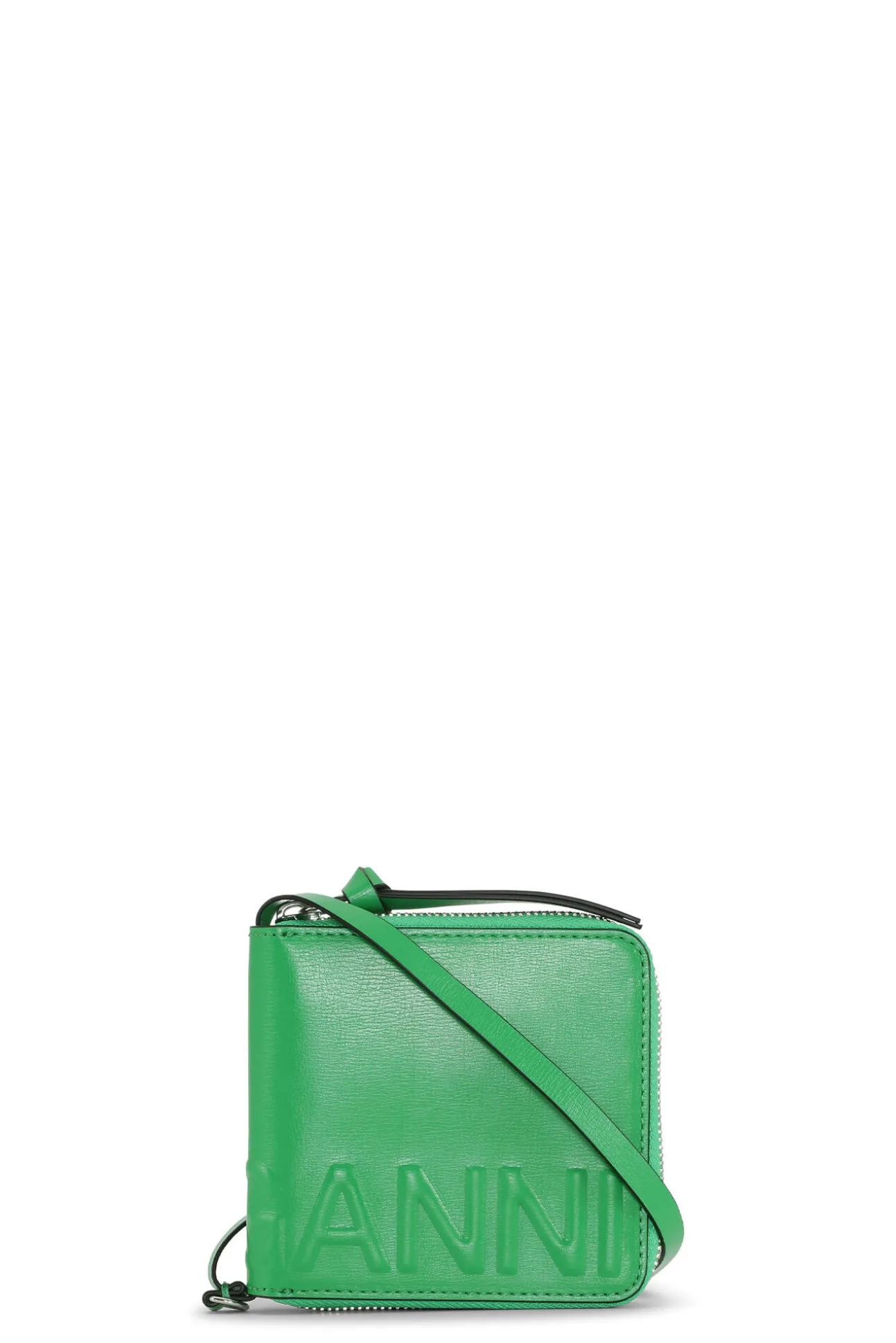Best GANNI Banner-Halsketten-Geldborse Kelly Green