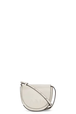 Cheap GANNI Banner-Nano-Satteltasche Egret