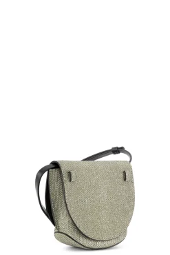 Clearance GANNI Banner-Nano-Satteltasche Gold