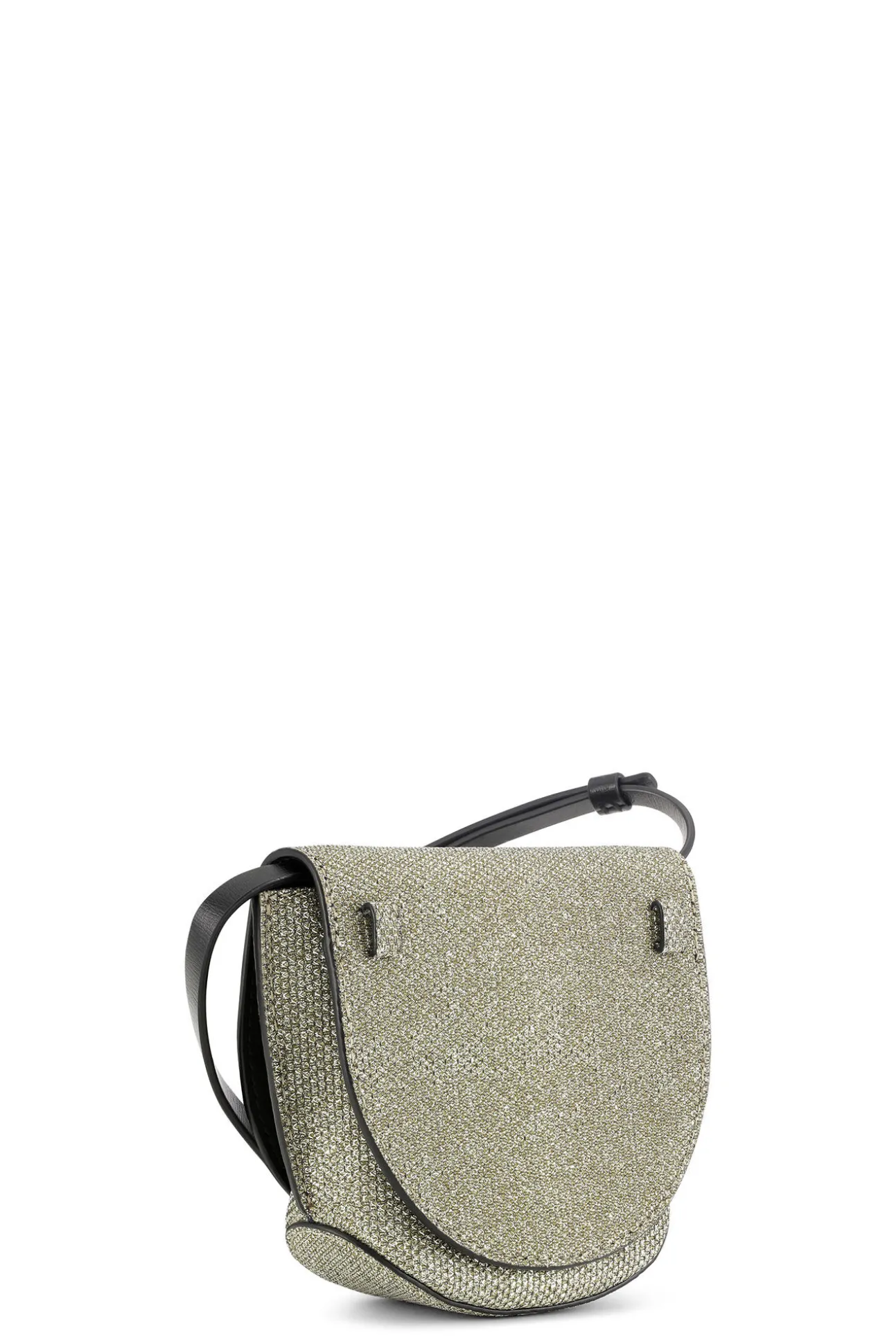 Clearance GANNI Banner-Nano-Satteltasche Gold