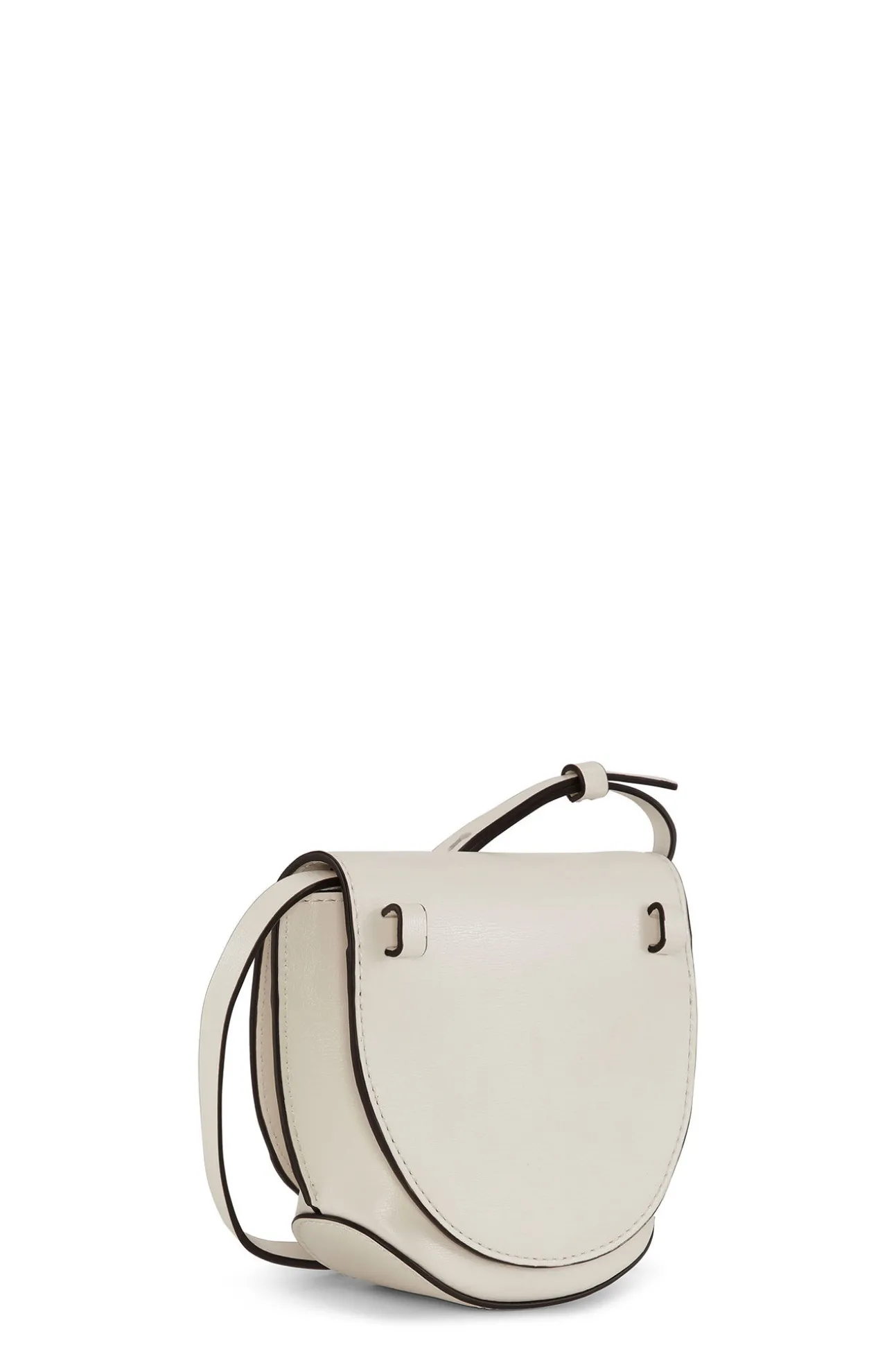 Cheap GANNI Banner-Nano-Satteltasche Egret