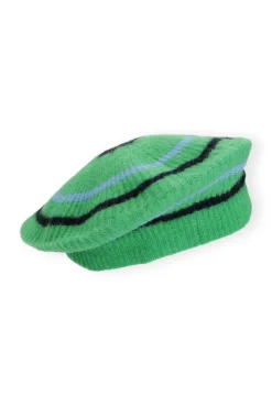 Online GANNI Baskenmutze Aus Weicher Wolle Kelly Green