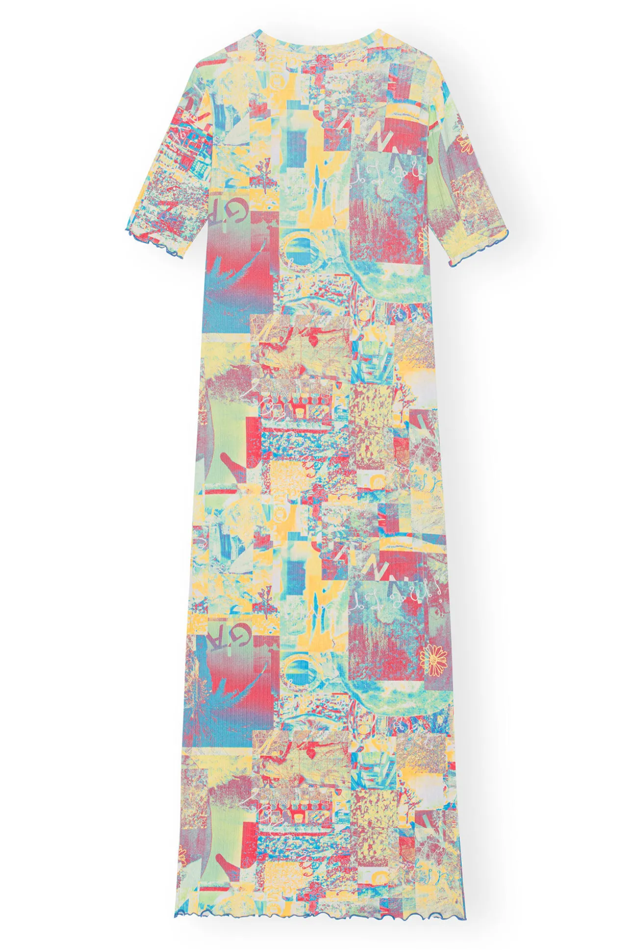 Flash Sale GANNI Bedrucktes Maxikleid Aus Rib Jersey Multicolour