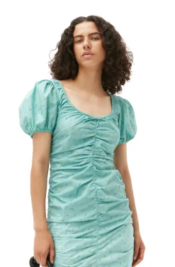 Sale GANNI Bedrucktes Minikleid Mit U-Ausschnitt Canton