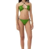 Online GANNI Bedrucktes Open-Bandeau-Bikinioberteil Aus Recyceltem Material Tender Shoots