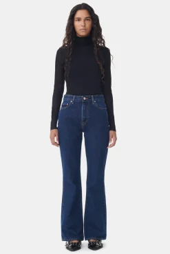 Store GANNI Betzy Jeans Dark Blue Stone