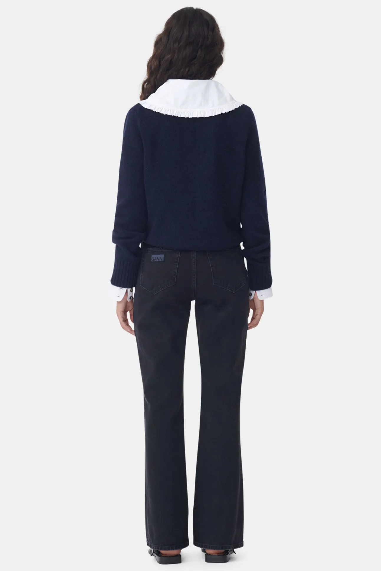 Outlet GANNI Betzy Jeans Washed Black/Black