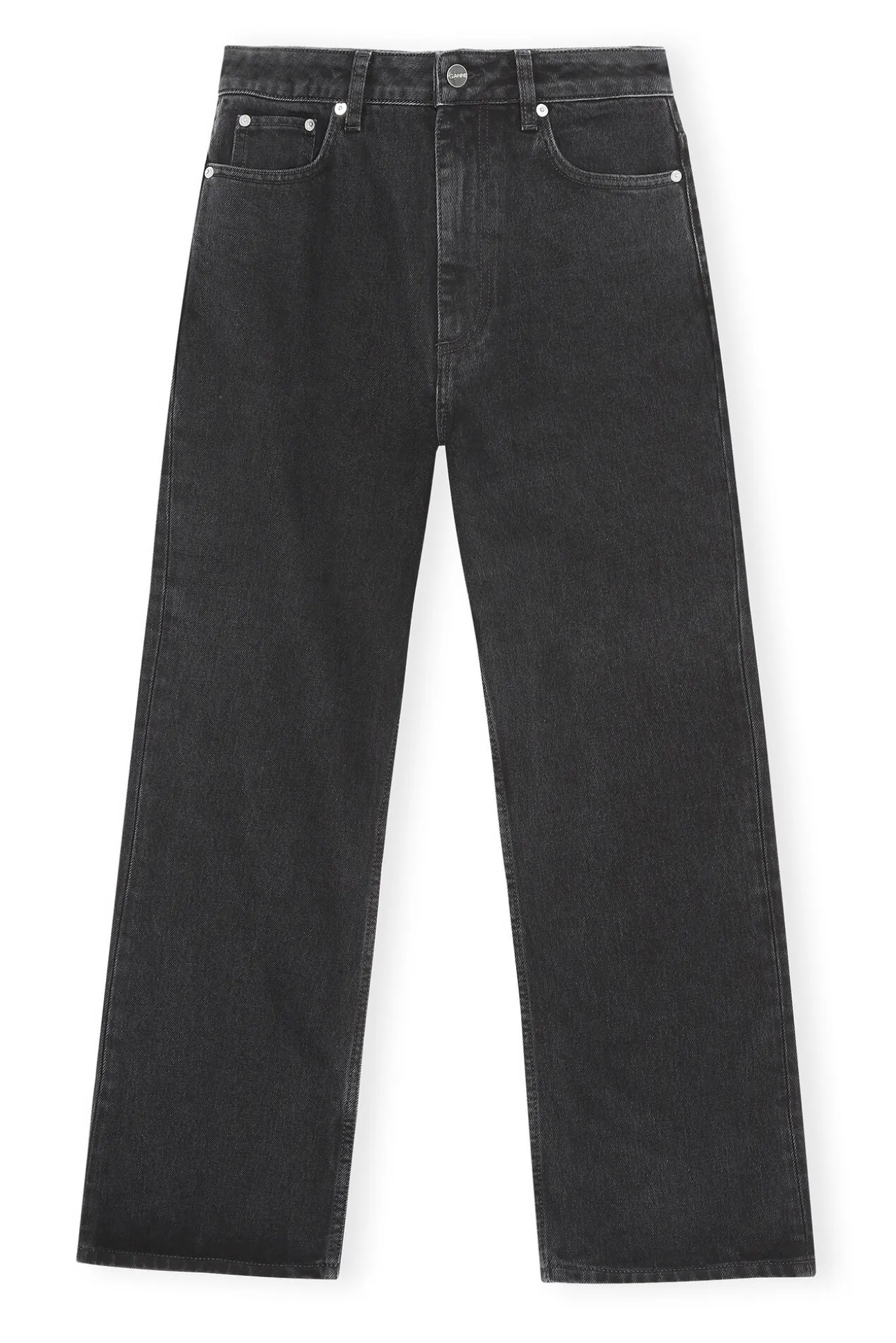 Clearance GANNI Betzy Jeans Washed Black/Black