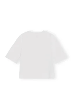 Best GANNI Bluse Aus Cotton Poplin Bright White