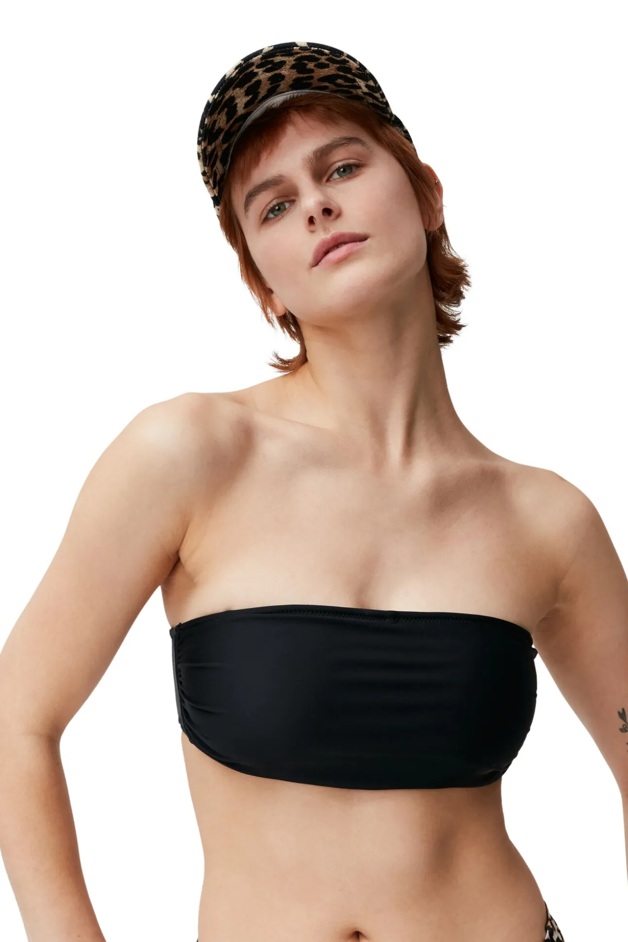 Outlet GANNI Bralette-Bikinioberteil Black