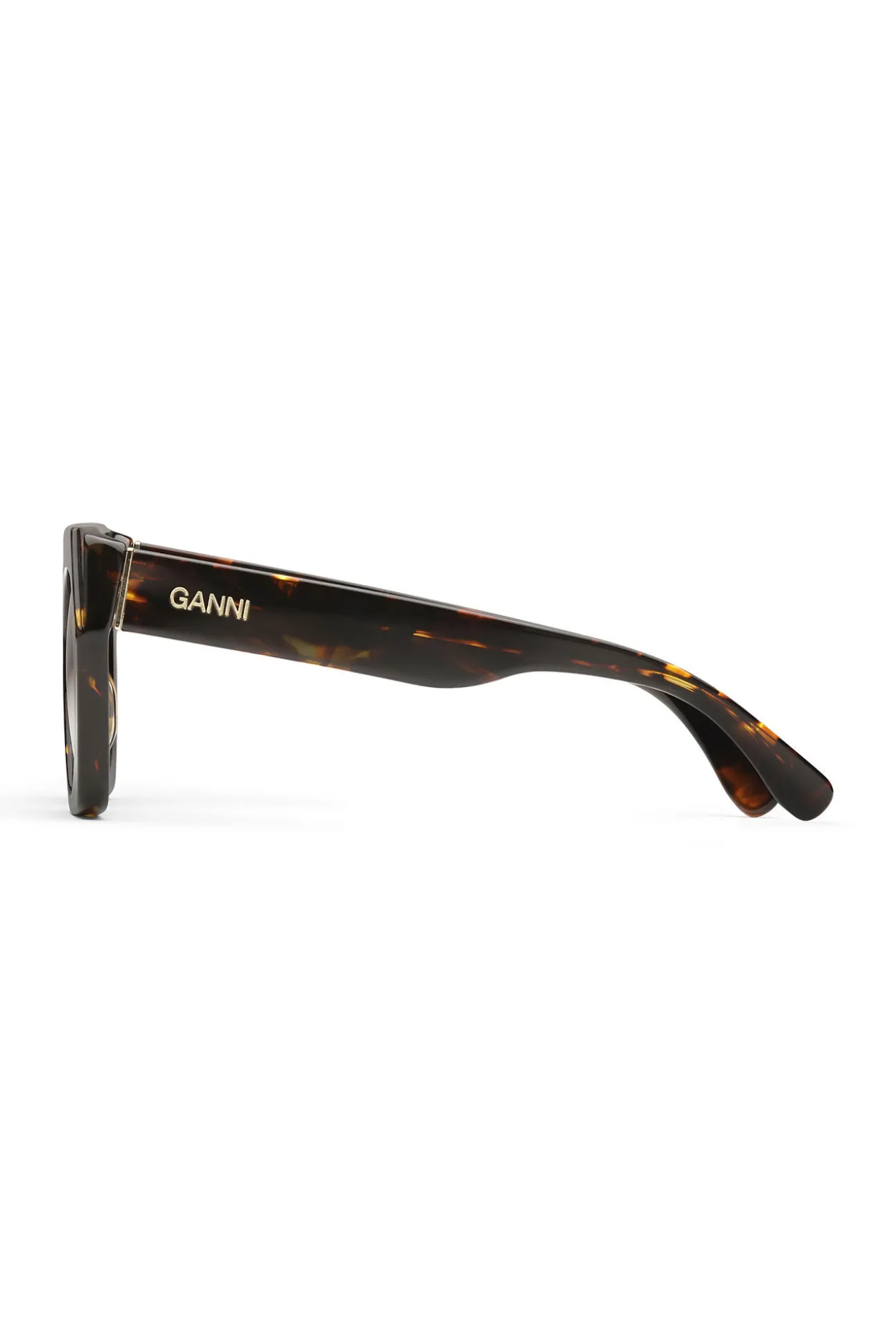 Sale GANNI Braune Uberdimensionale Sonnenbrille Brandy Brown