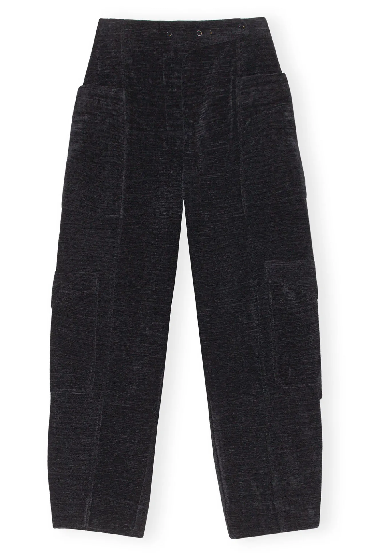 Best GANNI Chenille-Hose Black