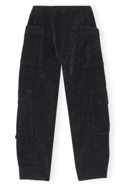 Best GANNI Chenille-Hose Black