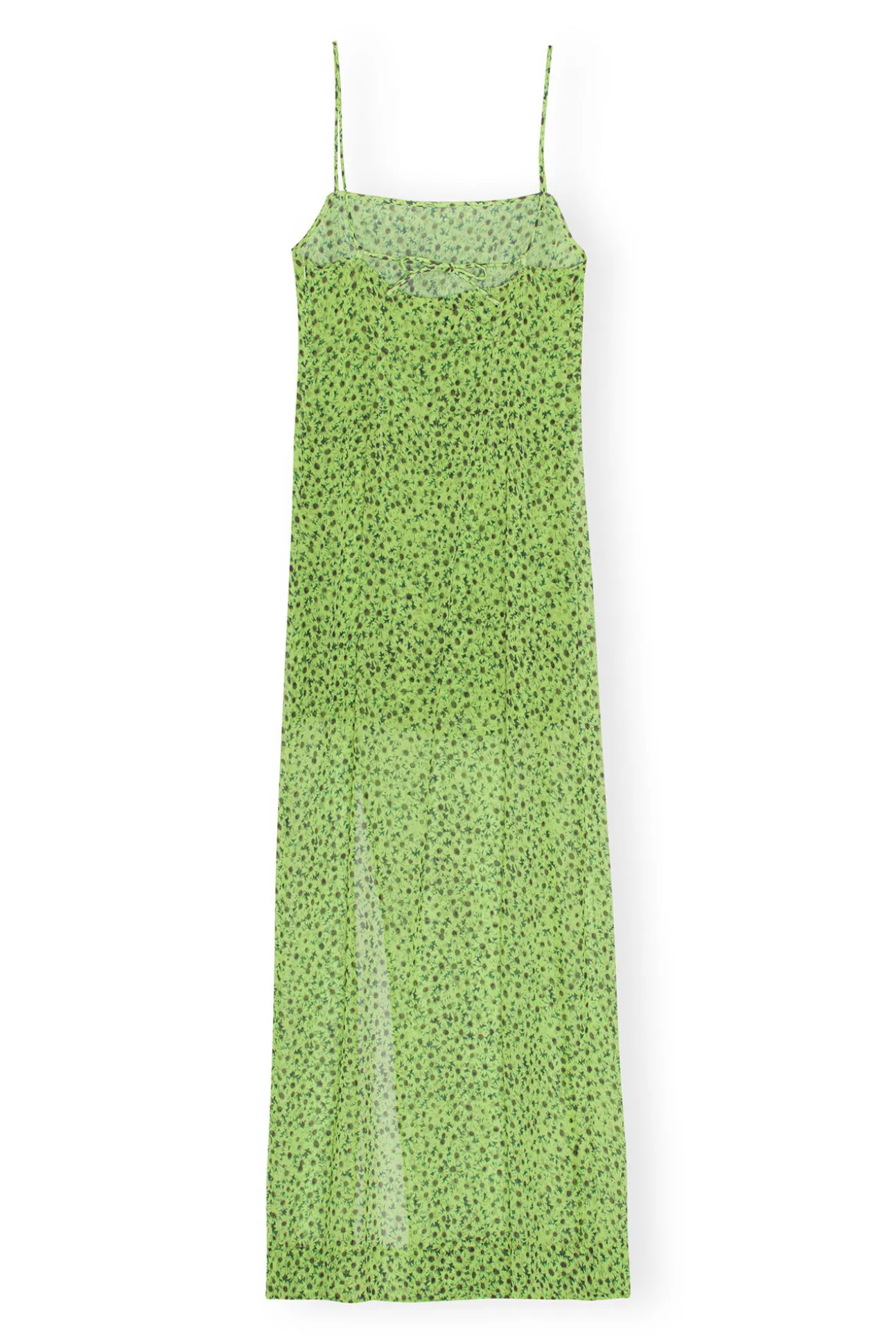 Cheap GANNI Chiffon Midi-Slipkleid Tender Shoots