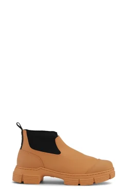 Store GANNI City-Stiefeletten Aus Rubber Vibrant Orange