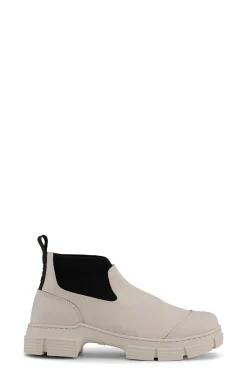 Best Sale GANNI City-Stiefeletten Aus Rubber Oyster Gray