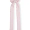 Outlet GANNI Cotton Poplin Frill Bow Scrunchie Light Lilac