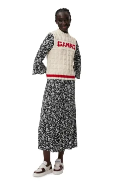 Clearance GANNI Cotton-Rope-Weste Alabaster Gleam