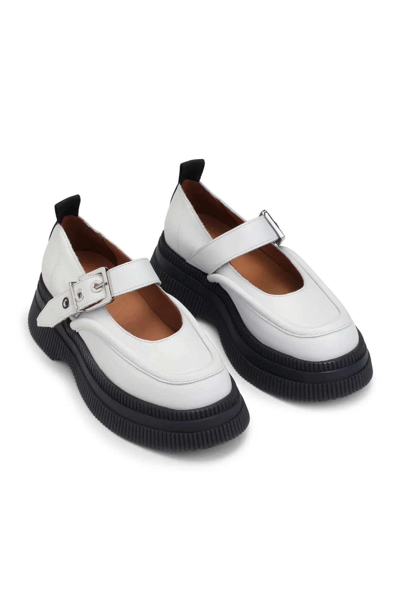 New GANNI Creepers-Mary-Jane Egret