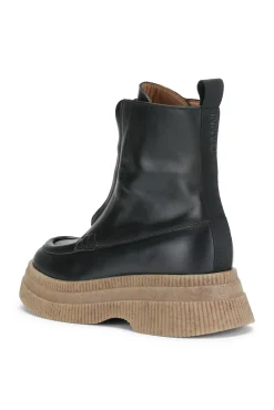 Fashion GANNI Creepers-Wallaby-Stiefel Mit Reisverschluss Black