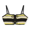 Clearance GANNI Crochet Bandeau Bikini Top Golden Kiwi