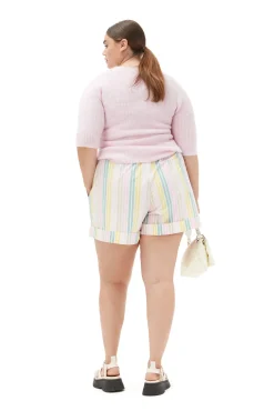 Discount GANNI Cut-Out-Oberteil Aus Weicher Wool Pink Tulle
