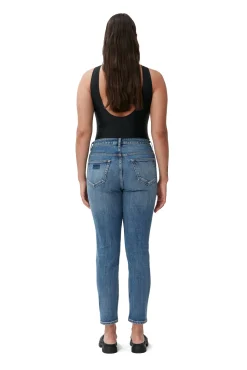 Store GANNI Cutye Jeans Mid Blue Vintage