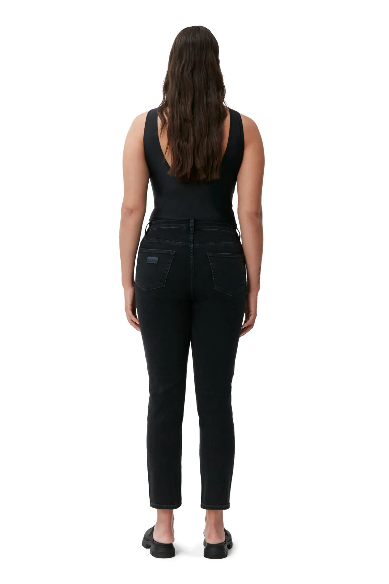 Discount GANNI Cutye Jeans Washed Black/Black