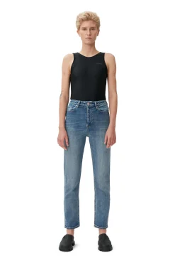 Store GANNI Cutye Jeans Mid Blue Vintage