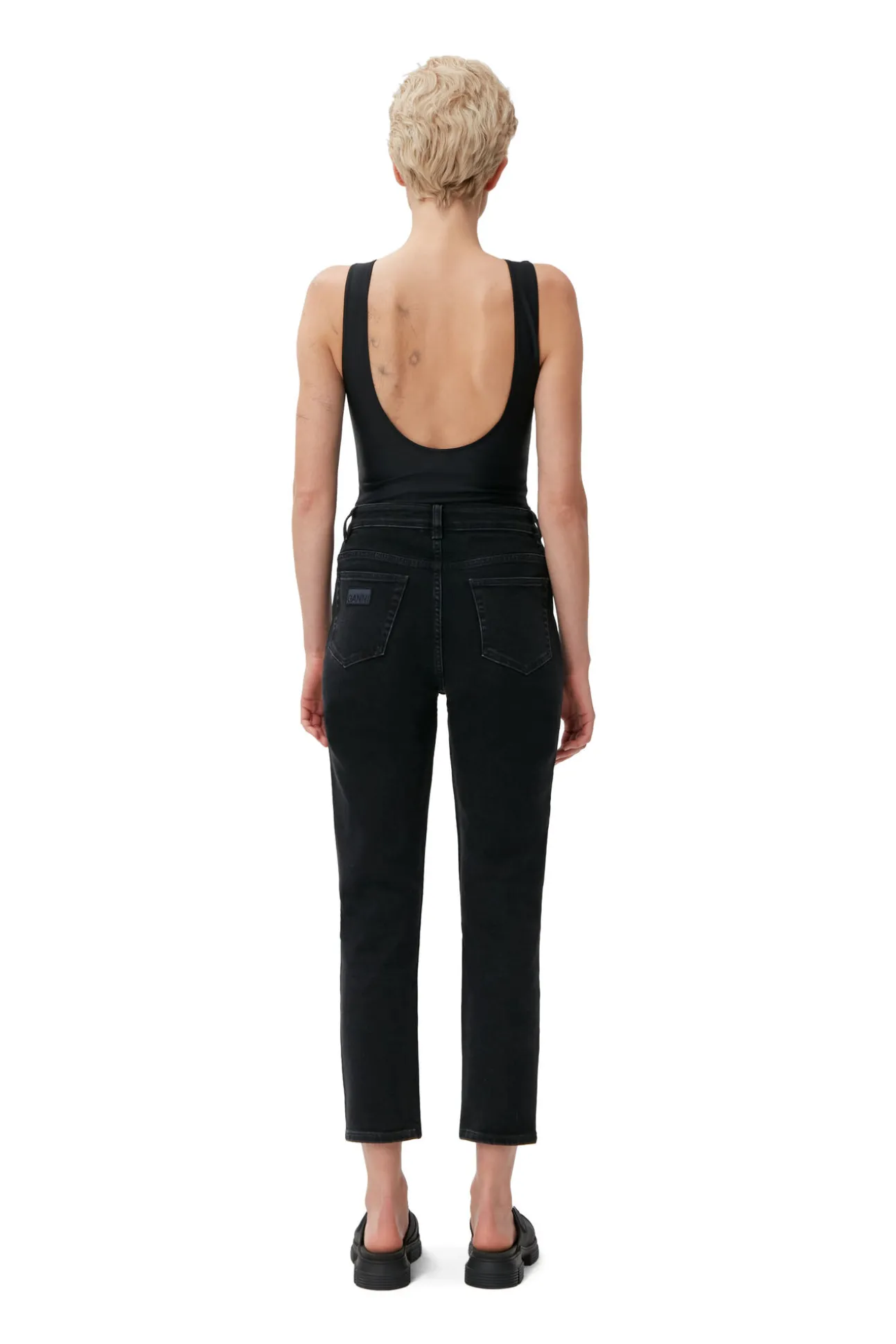 Discount GANNI Cutye Jeans Washed Black/Black