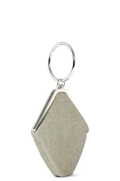 Shop GANNI Diamond-Bangle-Clutch Gold