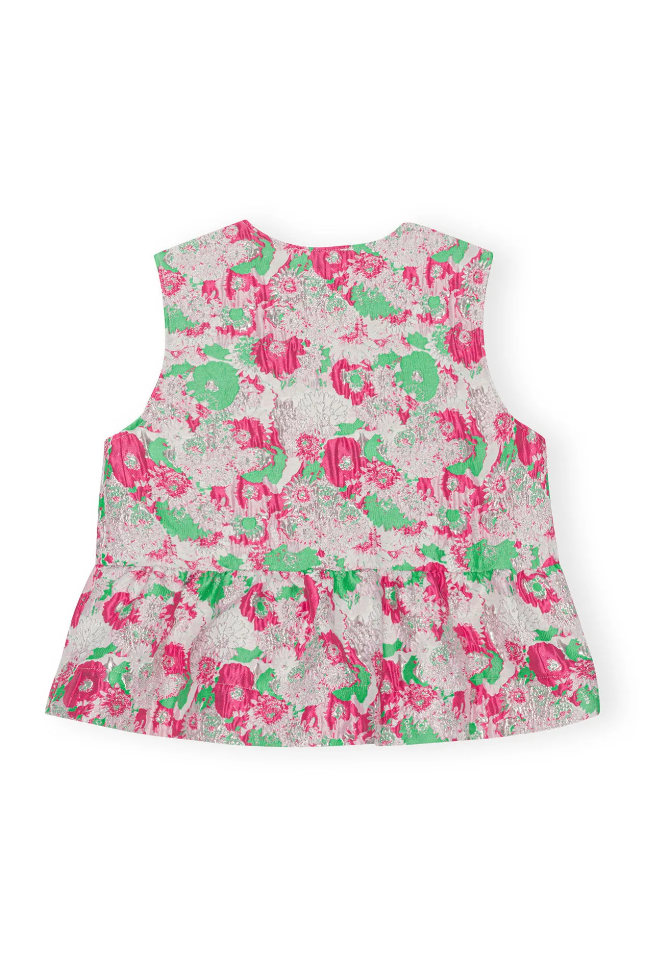 Store GANNI 3D-Jacquard-Bluse Mit Band Sugar Plum