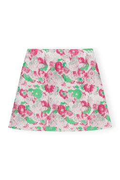 Best GANNI 3D-Jacquard-Minirock Sugar Plum