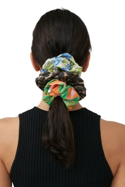 Hot GANNI 3D-Jacquard-Scrunchie Oyster Gray