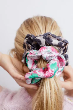 Sale GANNI 3D-Jacquard-Scrunchie Sugar Plum