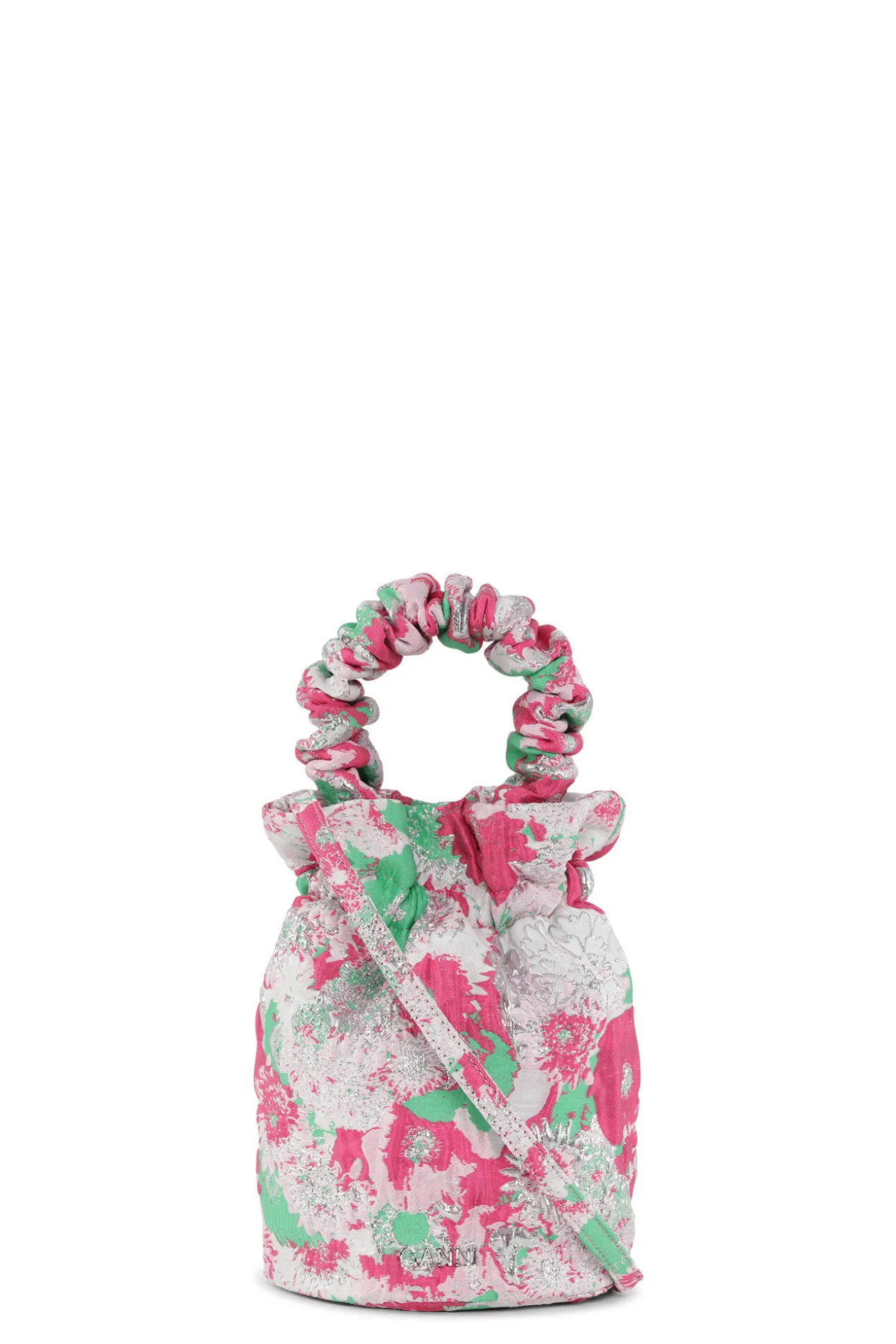 Flash Sale GANNI 3D-Jacquard-Tasche Mit Henkel Fur Besondere Anlasse Sugar Plum