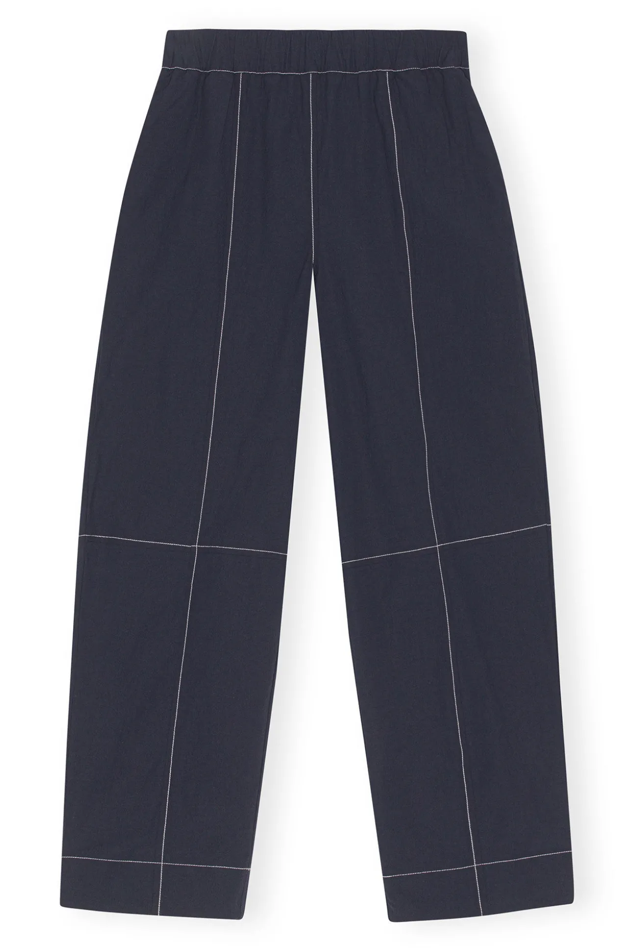 Fashion GANNI Elastische Curve-Hose Sky Captain