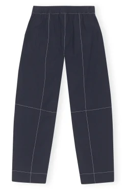 Fashion GANNI Elastische Curve-Hose Sky Captain