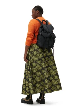 Store GANNI Eleganter Maxirock Mit Blumenjacquard Lemon Zest