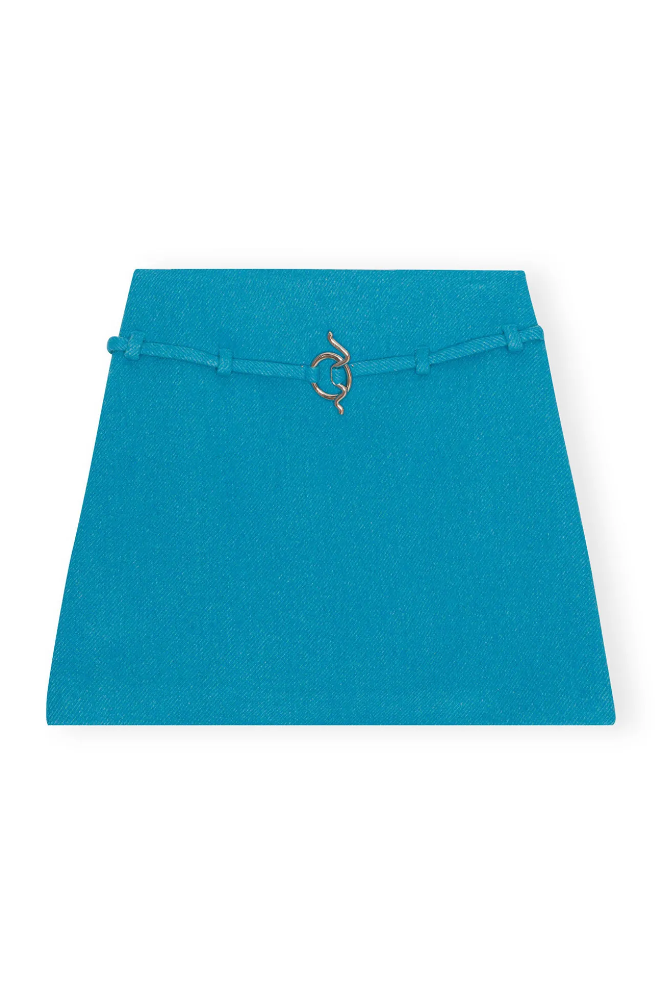 Cheap GANNI Eleganter Minirock Aus Twill Wool Blue Curacao