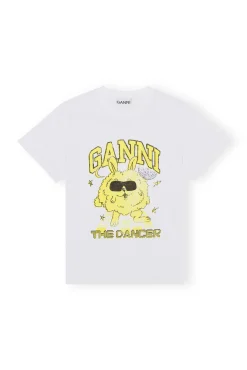 Flash Sale GANNI Entspanntes Dance-Bunny-T-Shirt Bright White